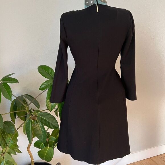 Classic Kate Spade Fit and Flare Colorblock Dress - Size 2 blue black classic‎ - Picture 3 of 8